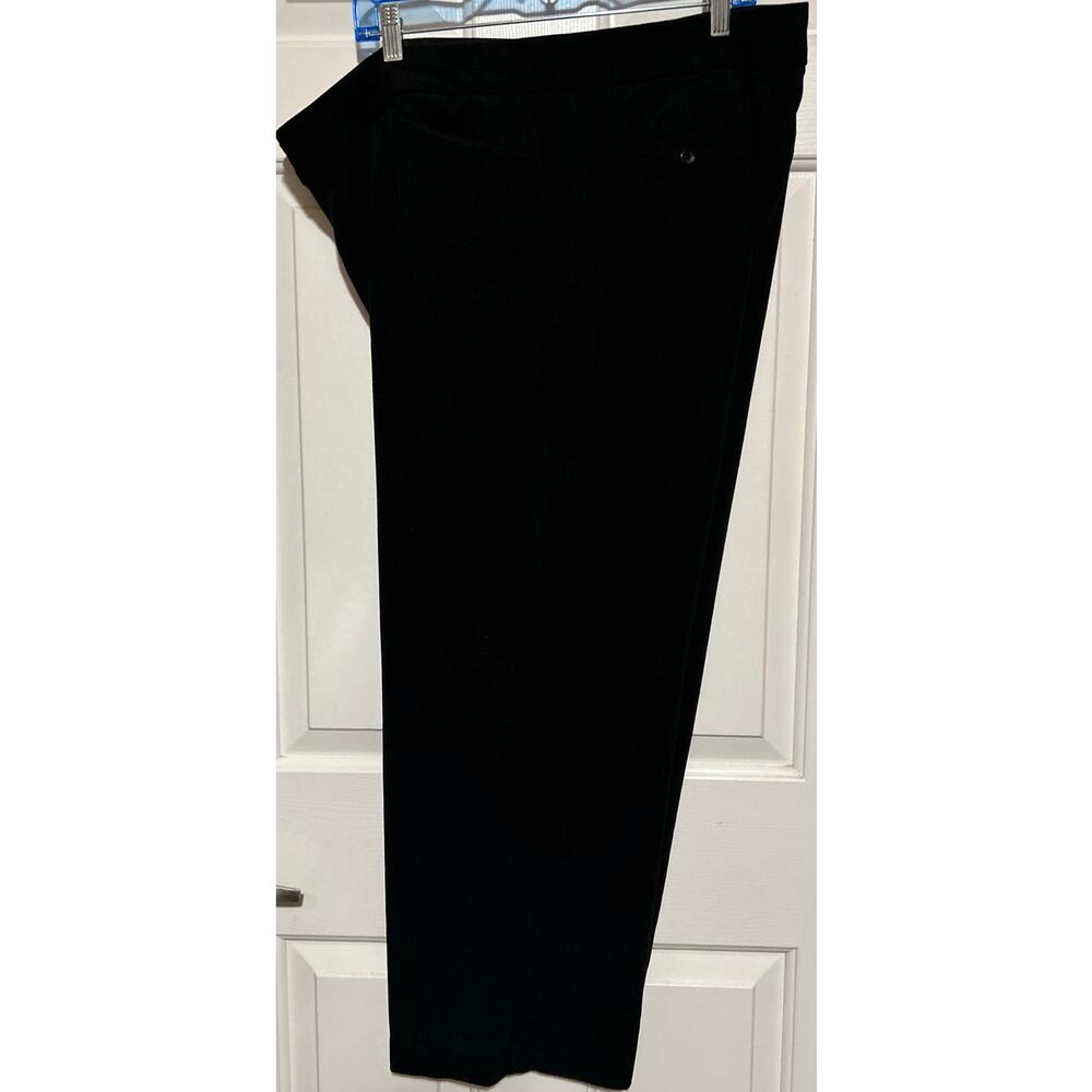 Croft & Barrow Women's Stretch Black Dress Pants Pockets Front & Back Size 20WS - Picture 3 of 6